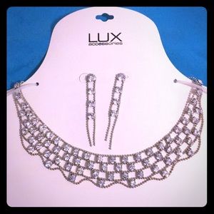 Cubic Zirconium necklace and earring set